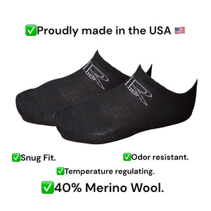 2-Pack Unisex Merino Wool Blend Ankle Sock