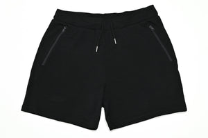 Black merino wool shorts – sustainable, odor-resistant activewear for gym, hiking, and travel