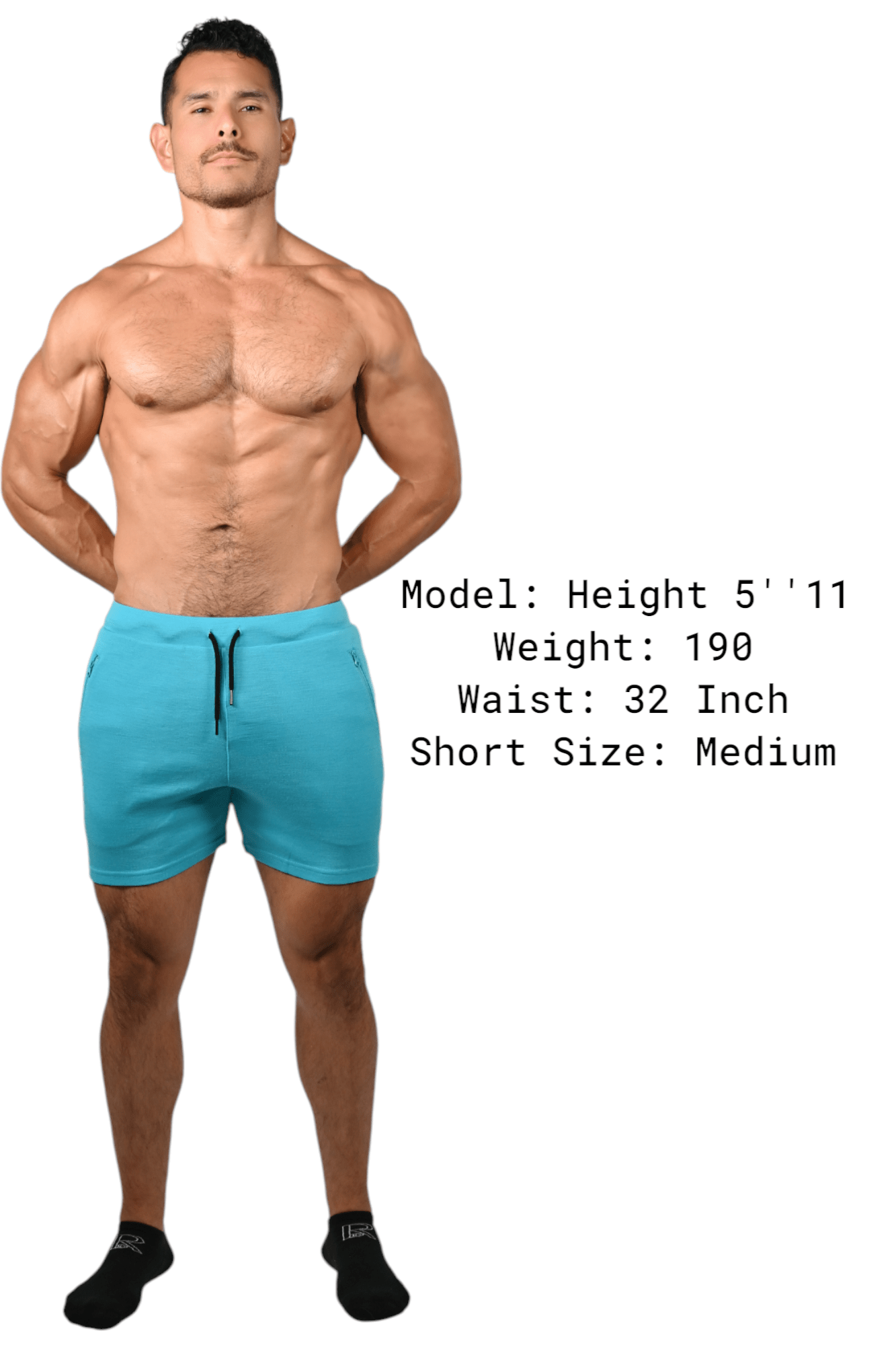 Teal merino wool shorts – eco-friendly, quick-dry active shorts for running, training, and everyday comfort