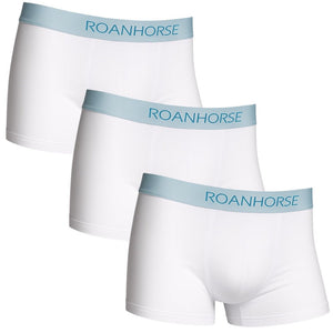 White Premium Men's Bamboo Underwear 3 Pack: Eco-Friendly Comfort for Every Day