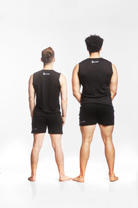 Black 100% Merino Wool Shorts and Extra fine Merino Tank Top Set