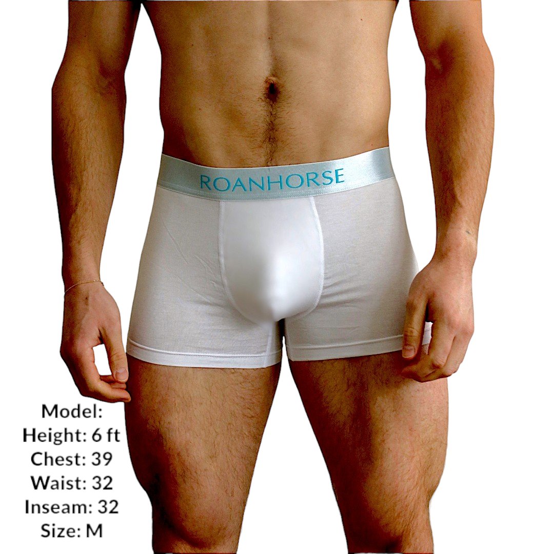 Men's Bamboo Underwear 6 Pack: Eco-Friendly Pack Grey Black and White set.