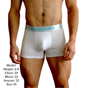 Men's Bamboo Underwear 6 Pack: Eco-Friendly Pack Grey Black and White set.
