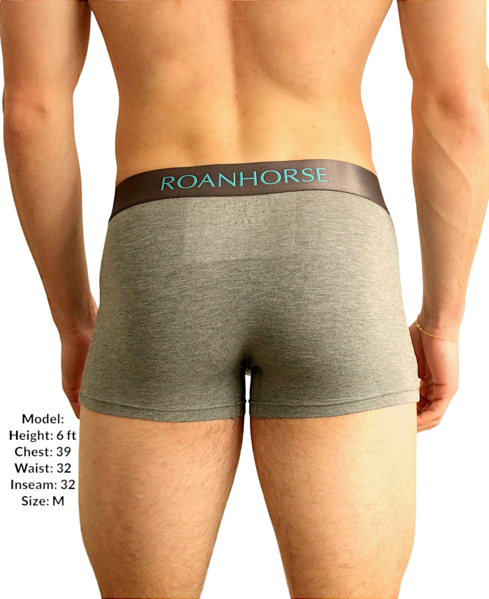 Grey Premium Men's Bamboo Underwear 3 Pack: Eco-Friendly Comfort for Every Day