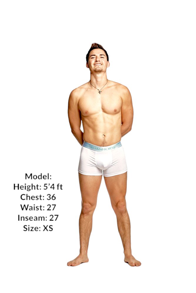 White Premium Men's Bamboo Underwear 3 Pack: Eco-Friendly Comfort for Every Day